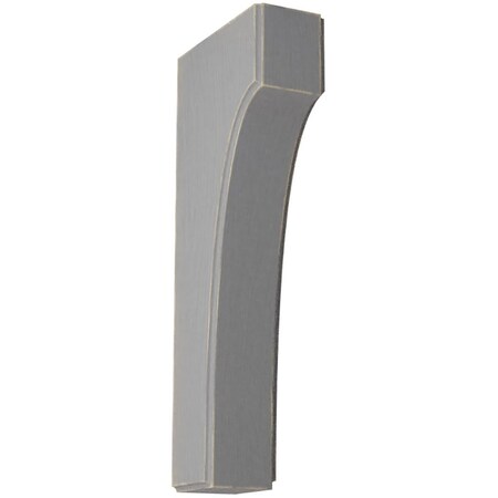 Ekena Millwork 1 3/4"W x 4"D x 10"H Clarksville Wood Vintage Decor Bracket, Pebble Grey BKTWD02X04X10CVPG